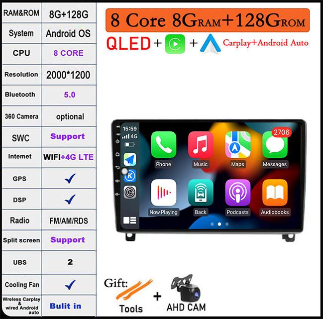 Android14 For Peugeot 407 1 2004 - 2011 Auto Car Stereo Radio Video Multimedia Player Monitor Navigation GPS Autoradio Head Unit