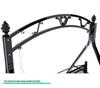 Wrought Iron Hanging Chair: Double Swing for Kids and Adults, Indoor & Outdoor Use, Ideal for Balcony or Courtyard.