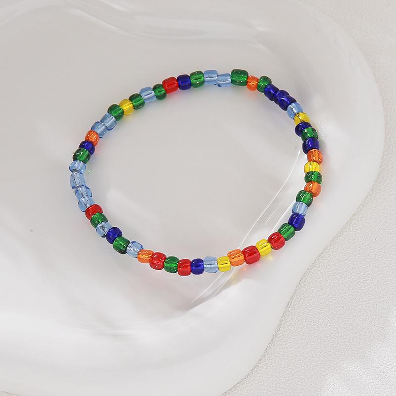 

European-American Style Xiaomi Colorful Bead Bracelet with Luminous Green Letters for Women