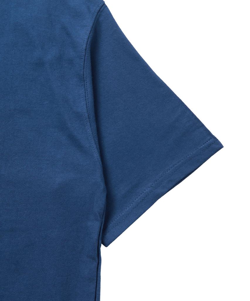 TEN PAST SEVEN Basic Logo Short Sleeve T-Shirt - Blue