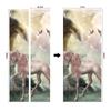 Meiji Creative Environmental Protection Stallion 3D Door Sticker Renovation Self-Adhesive Bedroom Wall Sticker Direct Sales Door Frame