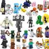 XL03 My World Lego-Compatible Building Blocks: 16 Figures with Creeper, Steve & Sword