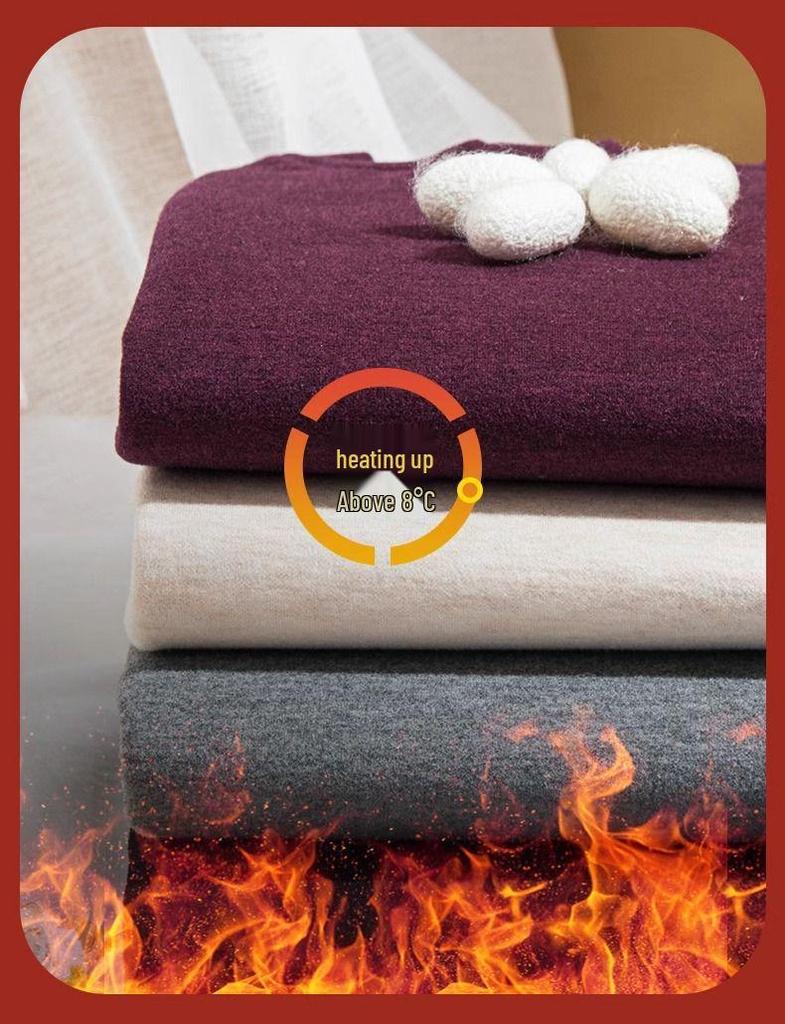 Women's Thickened Velvet High Neck Fleece-lined Base Layer, Autumn 2025 Warm Cashmere Top