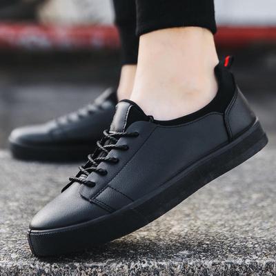 Men's Korean Style Breathable Sneakers - Versatile, Trendy, Casual Leather Running Shoes for Spring & Summer