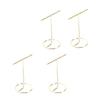 4pcs T Shaped rring Display Stand Jewellery Display Stand Photo Props T Shape Slotted Necklace Stand for Store Closet