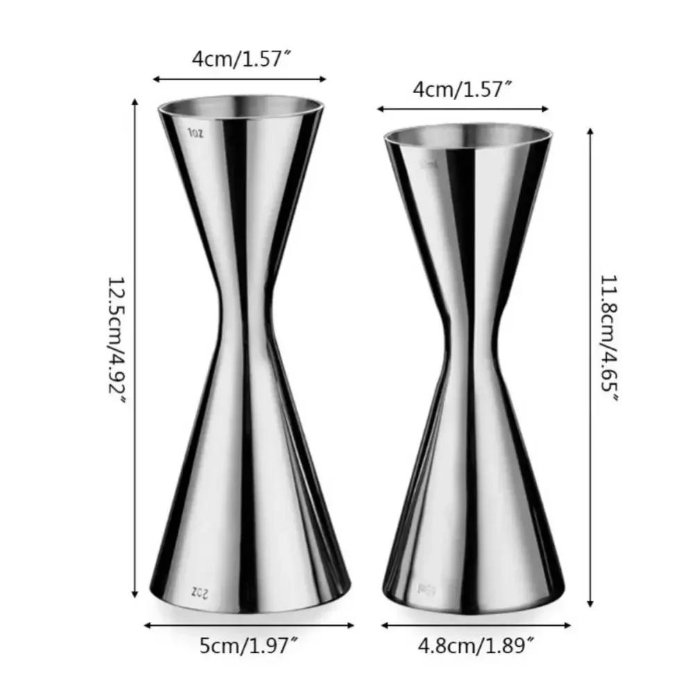 304 Stainless Steel Japanese Measuring Cup 30ml/45ml 30/60ml Golden Rim Bar Tools with Graduation for Professional Bartender Kit