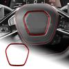 For Corvette C8 20-24 Red Steering Wheel Center Cover REAL Carbon Fiber Sticker