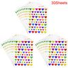 Star Dot Hearts Paper Sticker for Kids Reward Birthday Party Favors Glitter Foil Sticker Reward Chart Labels Gift DIY Decoration