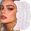 Heart Shape Sparkle Waterproof Face Tattoos - Temporary Laser Freckle Stickers