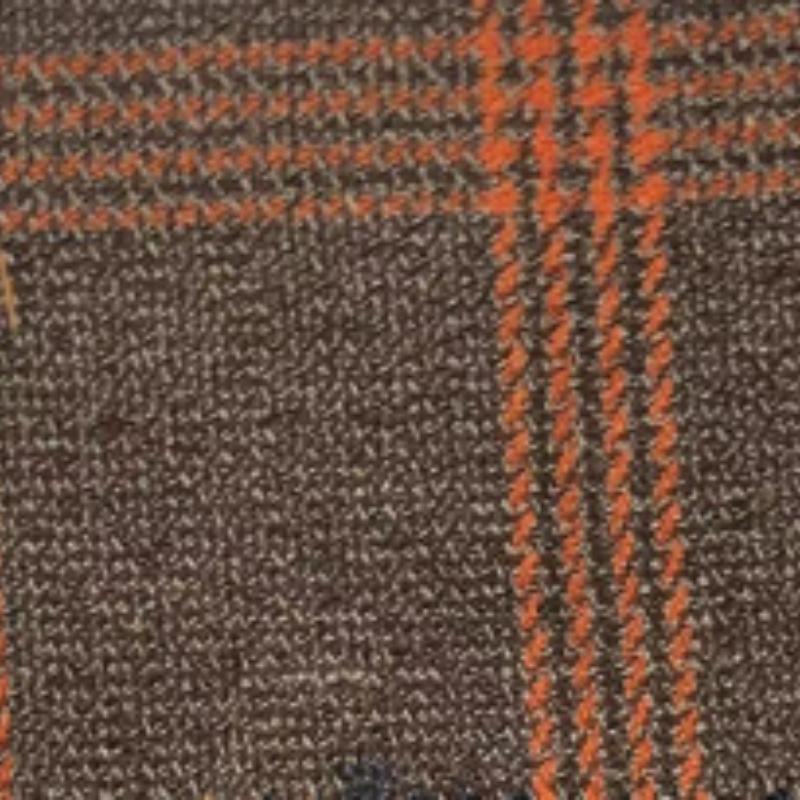 

Мужская клетчатая рубашка, трендовая модная повседневная рубашка с длинными рукавами, пальто XXXL тёмно-рыжий