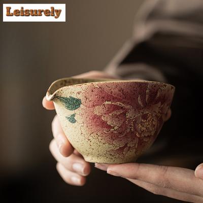 150ml Blue And White Flint Red Tea Pitcher Pour Tea Cha Hai Dispenser Household Justice Cup Fair Mug Chinese Tea Set Supplies