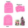 4pcs Easy Release Fairy Garden Molds Non-Stick Fondant Cake Molds  Wedding Cake Decor