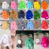 Plush Bunny Keychain Women Fur Angel Rabbit Key Ring Hare Plush Dolls Toy Girls Bag Car Key Pendant