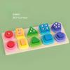 Montessori Wood Toys for Kids Wooden Sorting Stacking Toys for Baby Toddlers Educational Shape Color Sorter Preschool Kids Gifts
