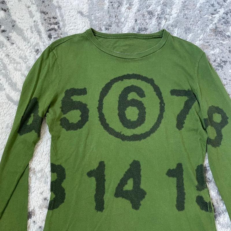 Estetyczne ubrania Vintage Y2k Graficzny nadruk portretowy Raglanowy rękaw z długim rękawem T-shirt Jesienne ubrania damskie