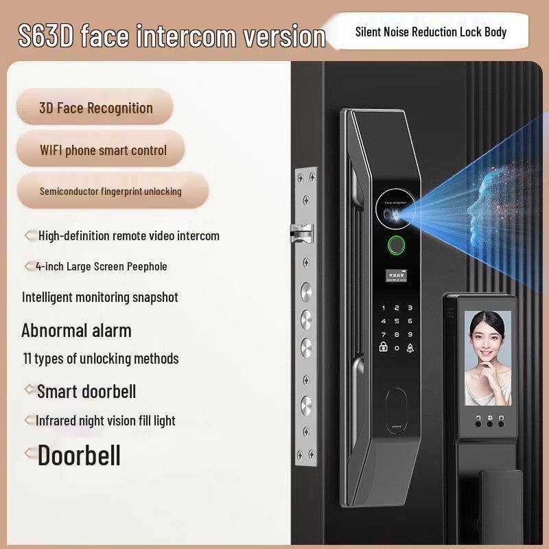 Shengbei S6 Face Recognition Fingerprint Smart Lock