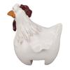 Funny Chicken Figurine Ornament Synthetic Resin Colorfast Exquisite Resin Chicken Ornament for