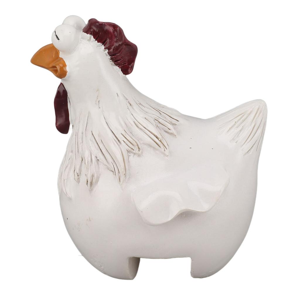 Funny Chicken Figurine Ornament Synthetic Resin Colorfast Exquisite Resin Chicken Ornament for