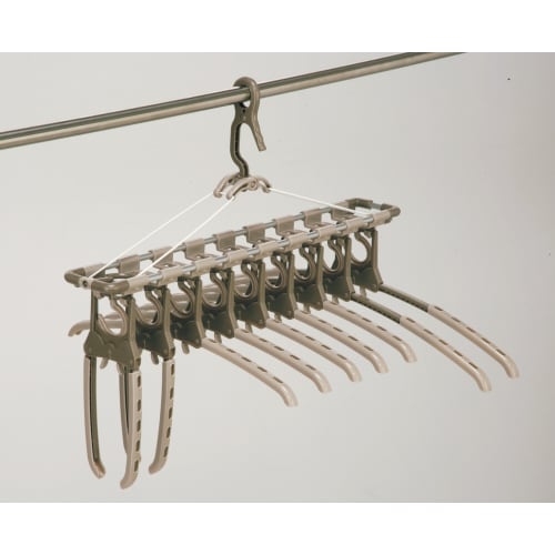 Twin Mall Laundry Drying Rack, Aluminum, 9-Row Stretch, TA-8