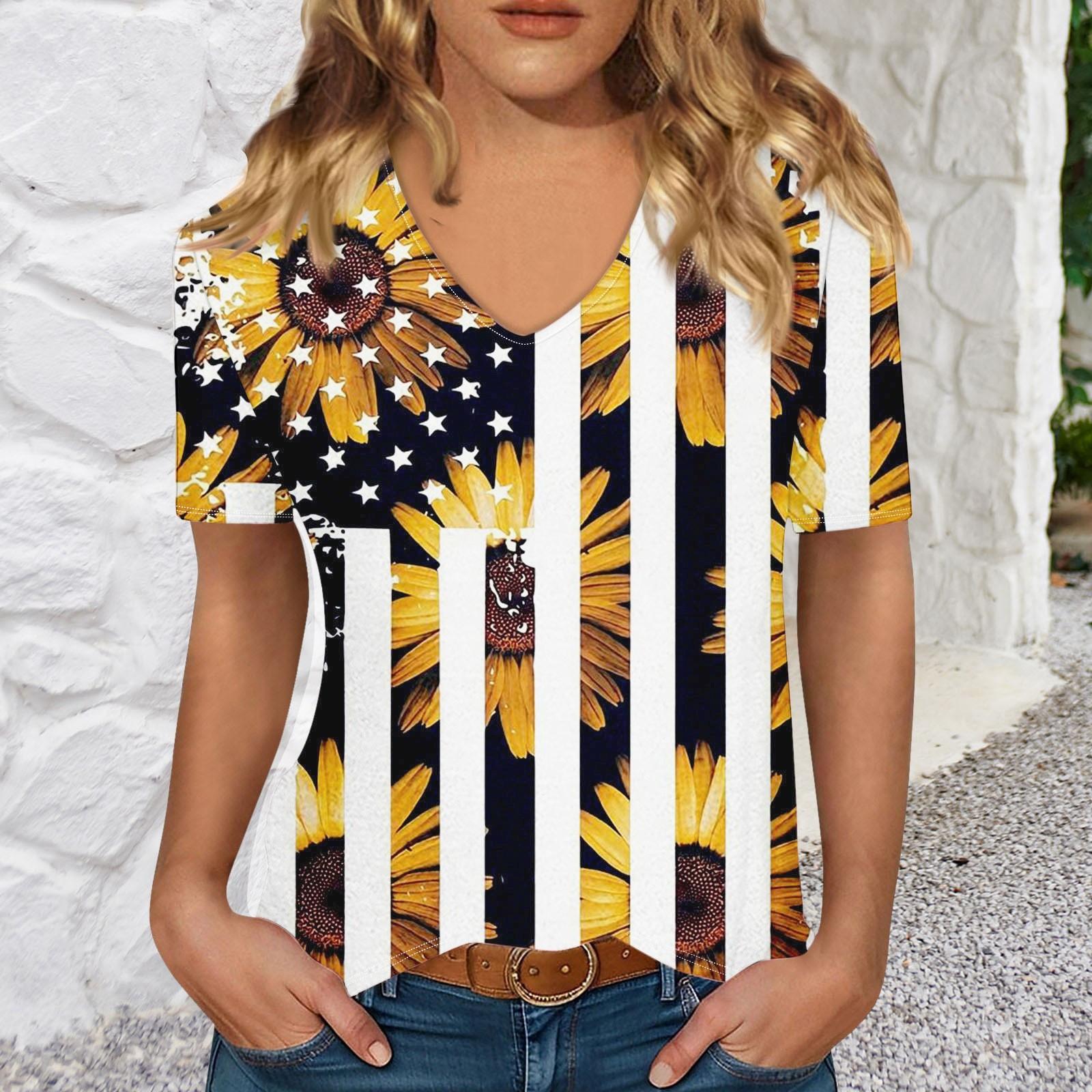 

Футболки с коротким рукавом и V-образным вырезом, футболки для женщин, модные топы, модный легкий мягкий повседневный летний топ XL жёлтый