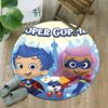 1pc Bubble Guppies Print Round Carpet Chair Round Carpet Suitable for Bedroom Living Room Home Decorative Carpet