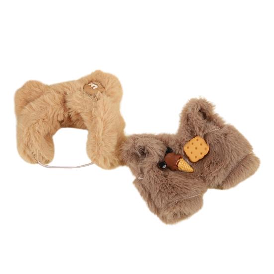 Doll Clothes for 17cm Dolls Plush Cookie Bear/Rabbit Costume Doll Outfit Accessories for Collectors or Display