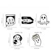 Spilla fantasma Spilla fantasma gatto Spilla fantasma Halloween Tomba Accessori per abbigliamento Zaino Spilla Distintivo Spille da bavero Distintivi