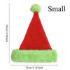 Fluorescent Green Christmas Hat with Plush Edge - Novelty Xmas Party Decor, Family Holiday Decoration & Video Props