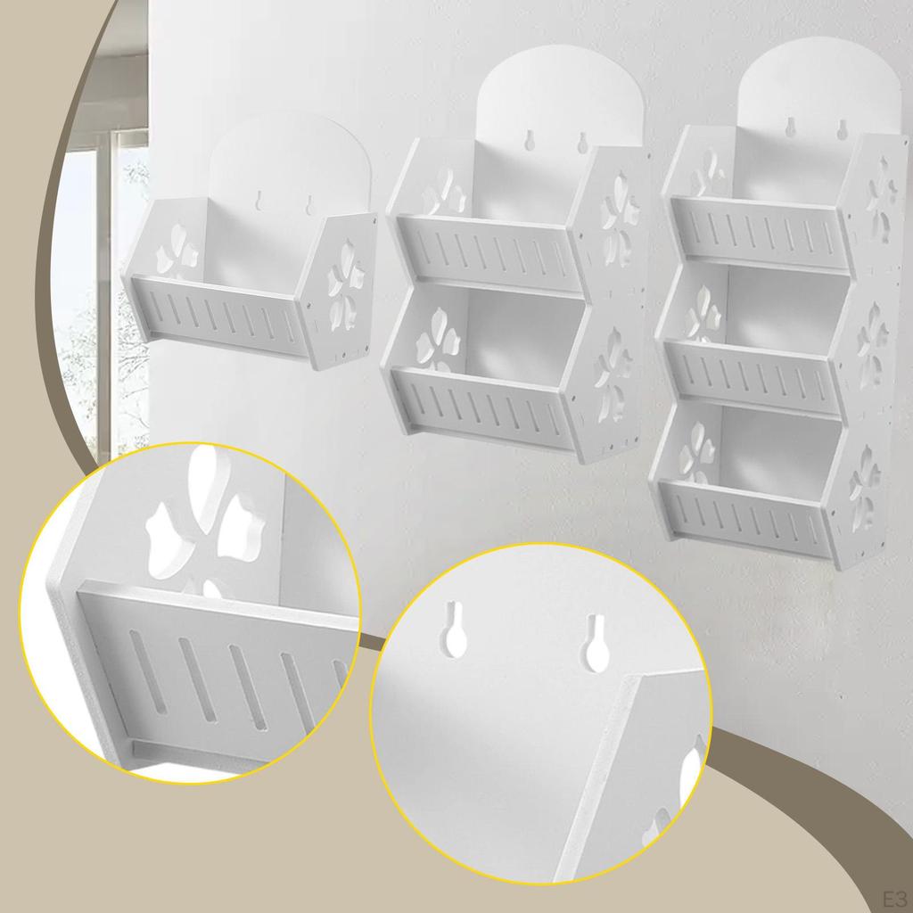 Bathroom Wall Shelf Kitchen Spice Multifunctional Ventilated Mount Organizer Storage Bin
