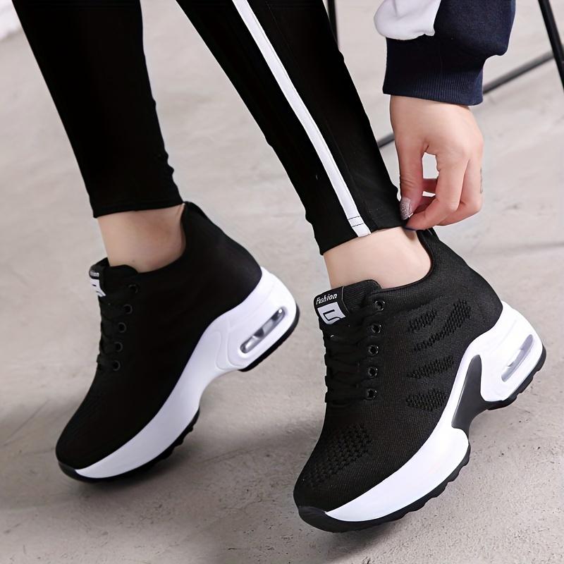 Women's Low-Top Lace-Up Sneakers - Breathable Fabric Upper, Cushioned ComfortWhite Casual Shoes for All-Season Casual Attire, Ladies Sneakers
