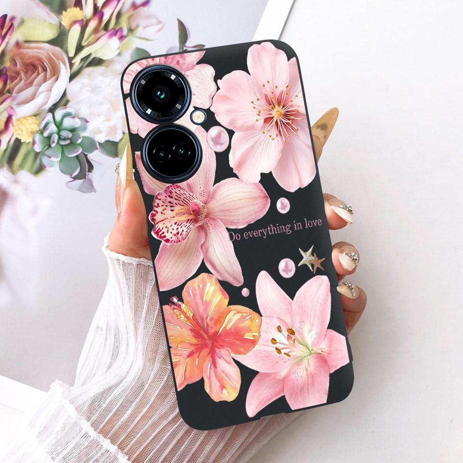 For Tecno Camon 19 Pro CI8 Case Camon19 Pro 5G CI7n Cover Pretty Butterfly Soft Silicone Black Cover For Tecno Camon 19 Neo Etui
