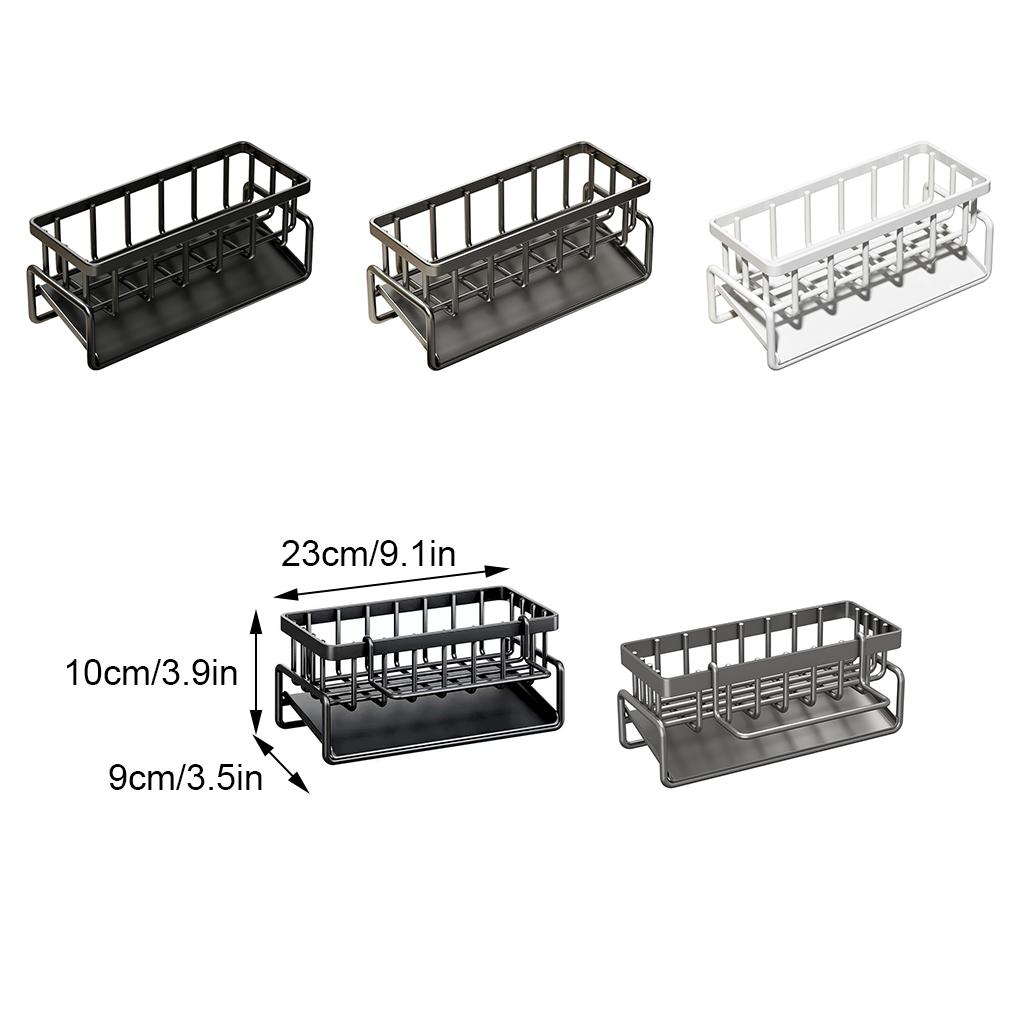 Durable Carbon Steel Sponge Rack Integrated Easy To Assemble Rabbit Perforated Kitchen Storage Rack