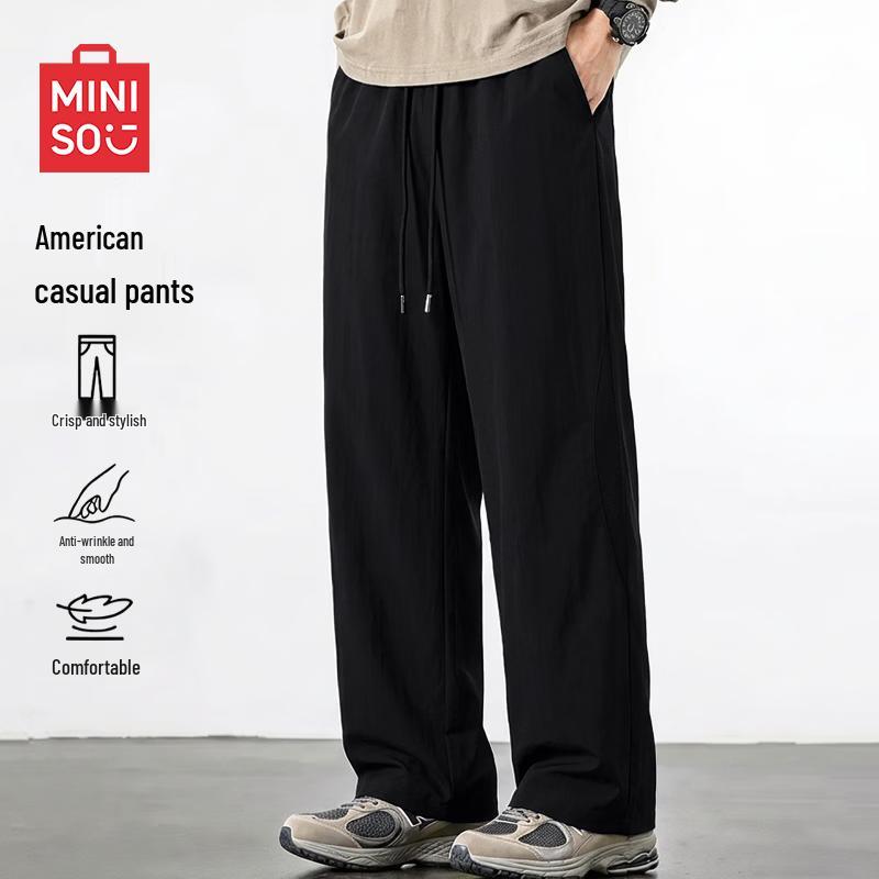 MINISO Men's Summer Outdoor Straight-Leg Casual Pants