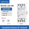 Chint Single-Phase AC Contactor NCH8-20/20, 20A, 240V, 2P, DIN Rail Mount