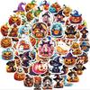 100Pcs Halloween Pumpkin Theme Stickers, Non-Repeating Vinyl Waterproof Holiday Party Stickers, Party Favor