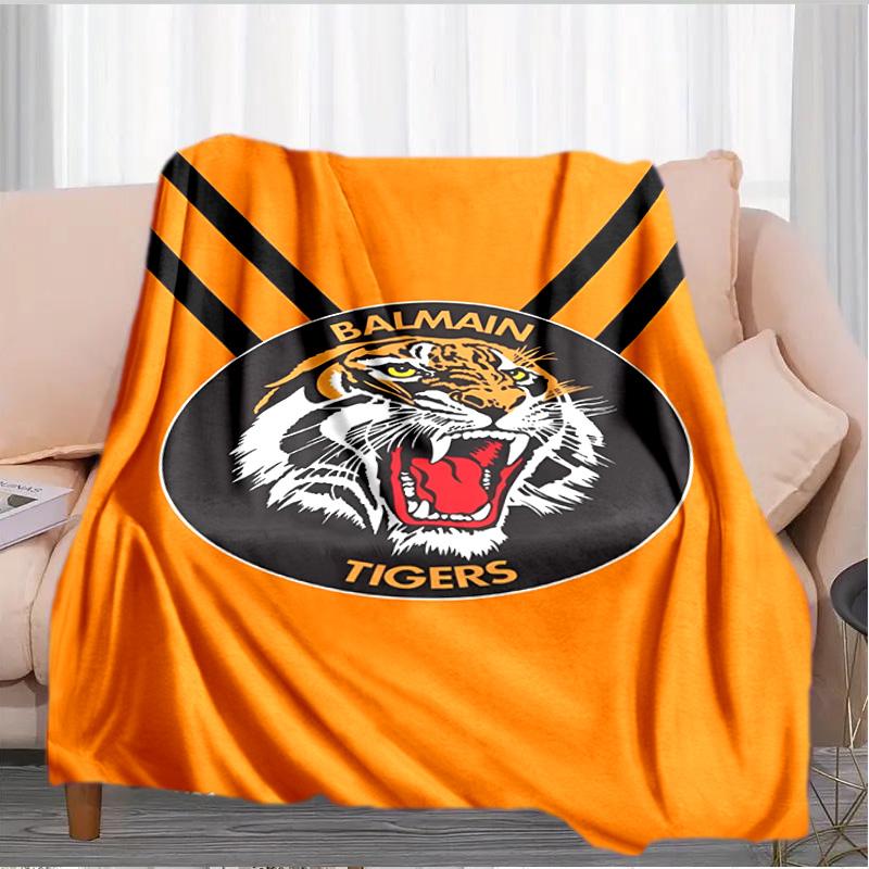 Coperta Wests Tigers Roar Forza E Orgoglio Adatta per Divani, Letti, Uffici E Campeggio - Regalo Perfetto per Halloween Natale