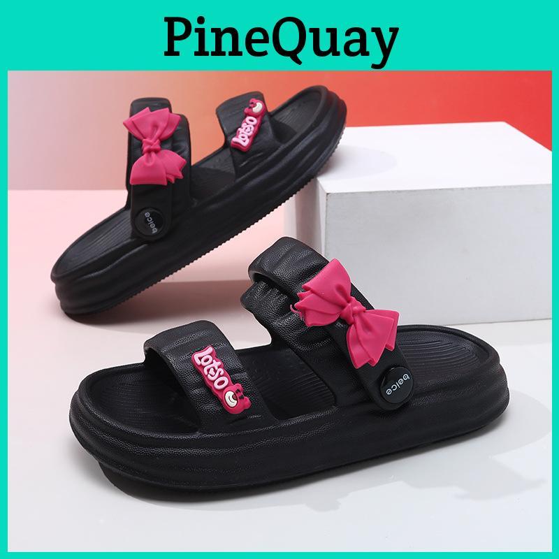 Stylish Eva Summer Sandals For Girls Featuring Breathable Soft Sole Design In Black Pink And Green