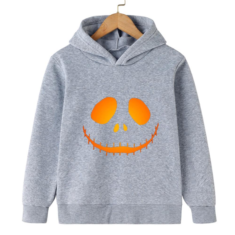 2025 Halloween Street Trend Children Hooded Sweatshirt Boy Girl Autumn and Winter Daily Outdoor Leisure Warm Fashion Sportswear