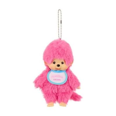 Monchhichi COLORS Keychain Berry Pink 226979 H13.5 X W8.5 X D5.5cm