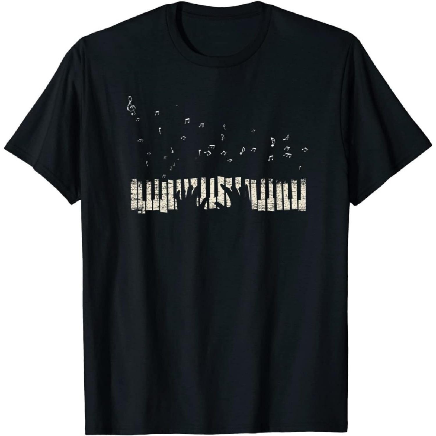 Пианист Клавиши Пианино Пианино Классическая Музыка Пианино Футболка, Рубашка с Длинным Рукавом, Толстовка, Худи S