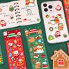 10Pcs Christmas Stationery Stickers Cartoon Decorations Stickers Student DIY Planner Stickers