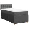 Exclusive House - Slatted Bed Base with Mattress Dark Grey 80x200 Cm Fabric
