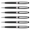 6 Pieces Black Ink Ballpoint Pens Journaling Pen Smooth Writing Pen Metal Signature Pens Stationery Supplies for Writing