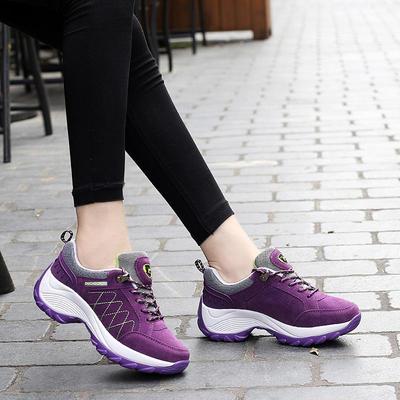Fashion Women's Sports Shoes 2024 Fall Thick Cushion Heightening Casual Running Shoes Non-Slip Comfortable Hiking Shoes for Women