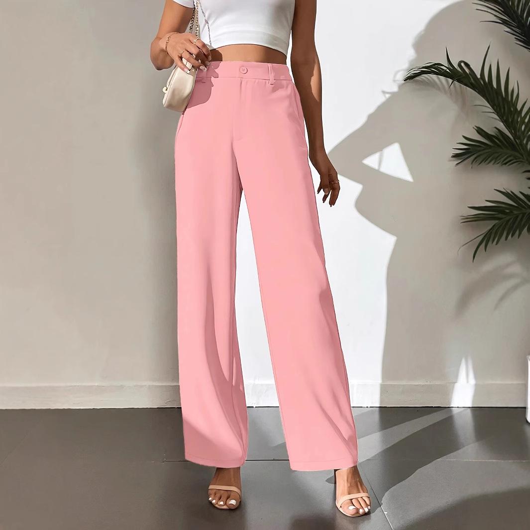 

Women s Elegant Loose Fit Straight-Leg Pants - Autumn 2025 Collection M