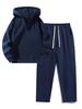 European Women's Two-Piece Sportswear Set: Half-Zip Sweatshirt & Wide-Leg Pants