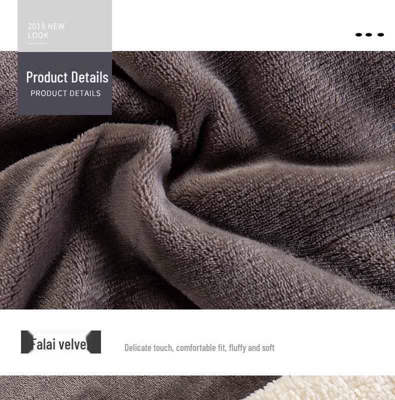 New Double-Layer Thick Lambskin Leisure Blanket for Sofa or Office Nap