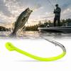 100PCS Fluorescent Green Octopus Fishing Hooks Fishing Accessories  Catfish Bass Tuna Walleye Trout