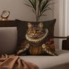 Renaissance Royal Cat Pillow Case Good Print Pillowcase Living Room Sofa Cushion Cover Bedroom Room Decor