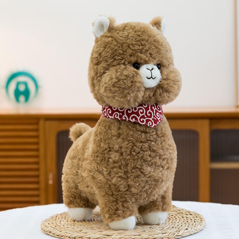 Милая Кавайная Плюшевая Игрушка - Верблюжонок и Овечка, Пушистая Подушка для Сна для Девочек 40cm 0.3kg